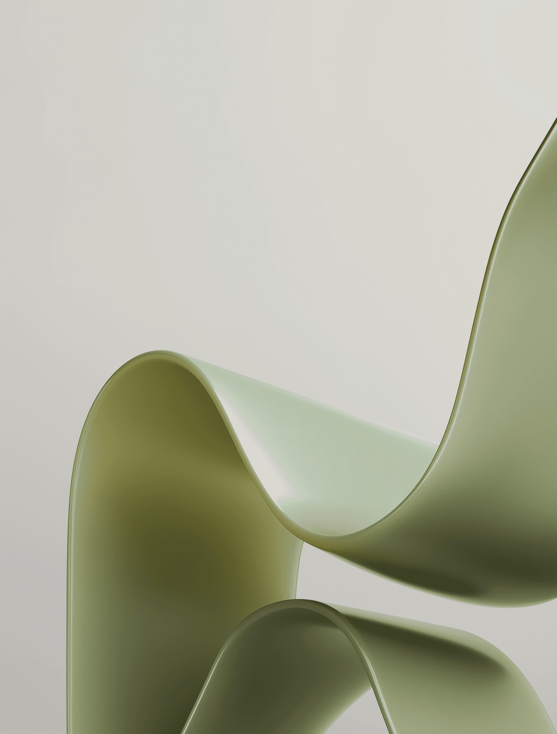 Green Glass Vessel